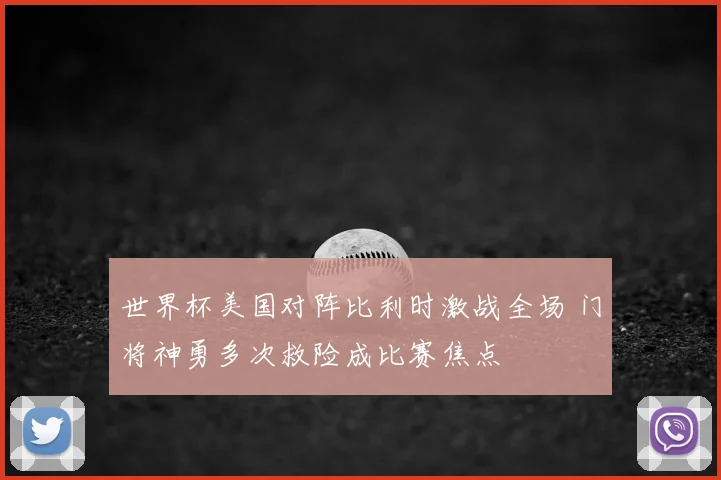世界杯美国对阵比利时激战全场 门将神勇多次救险成比赛焦点